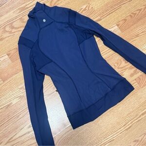 Lulemon Define Hooded Jacket Navy Blue Zip Up Size 6